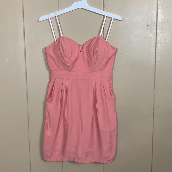 BCBGeneration WOMEN’S SWEETHEART CUTOUT BELLINI COCKTAIL DRESS SIZE 6 - Picture 3 of 11